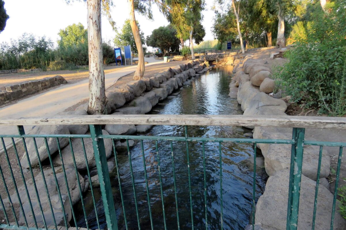 View from above the bridge