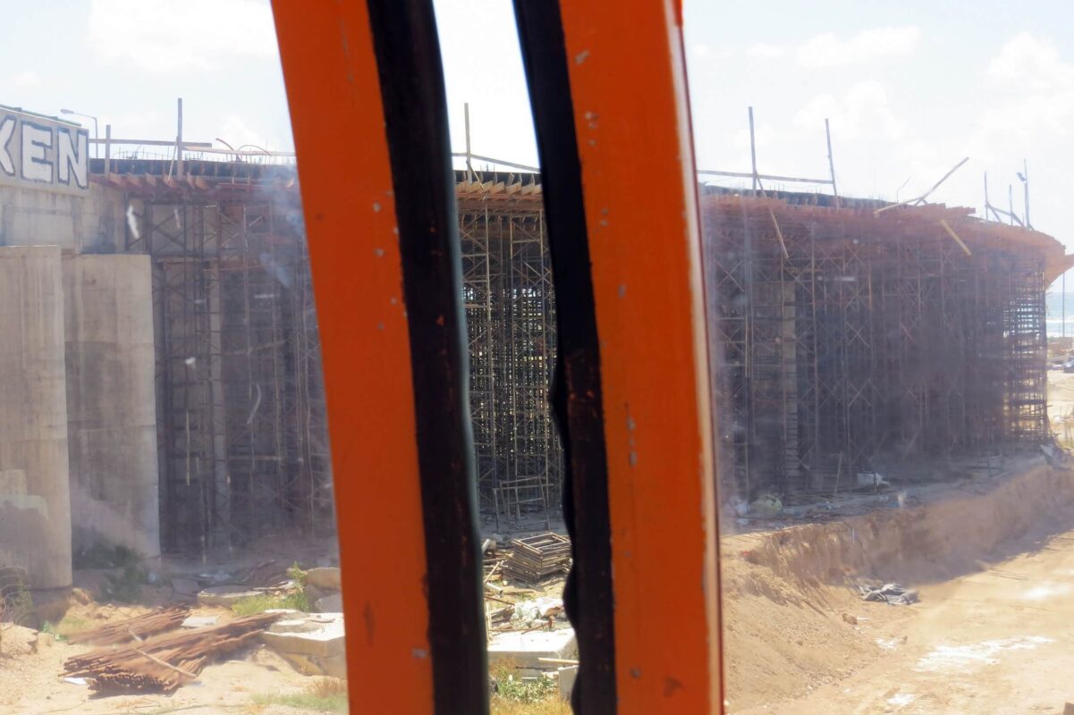 Allenby Interchange under construction