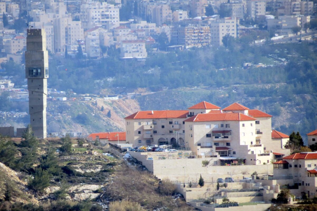 The water tower in Mevaseret Zion