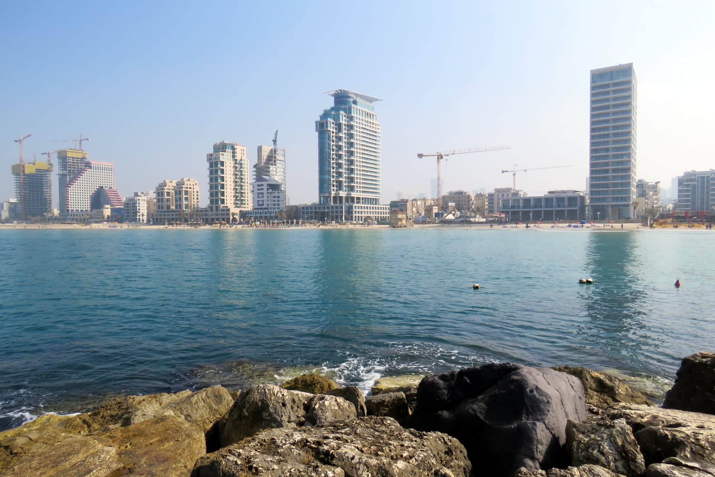 Blue Sea City in the Sand