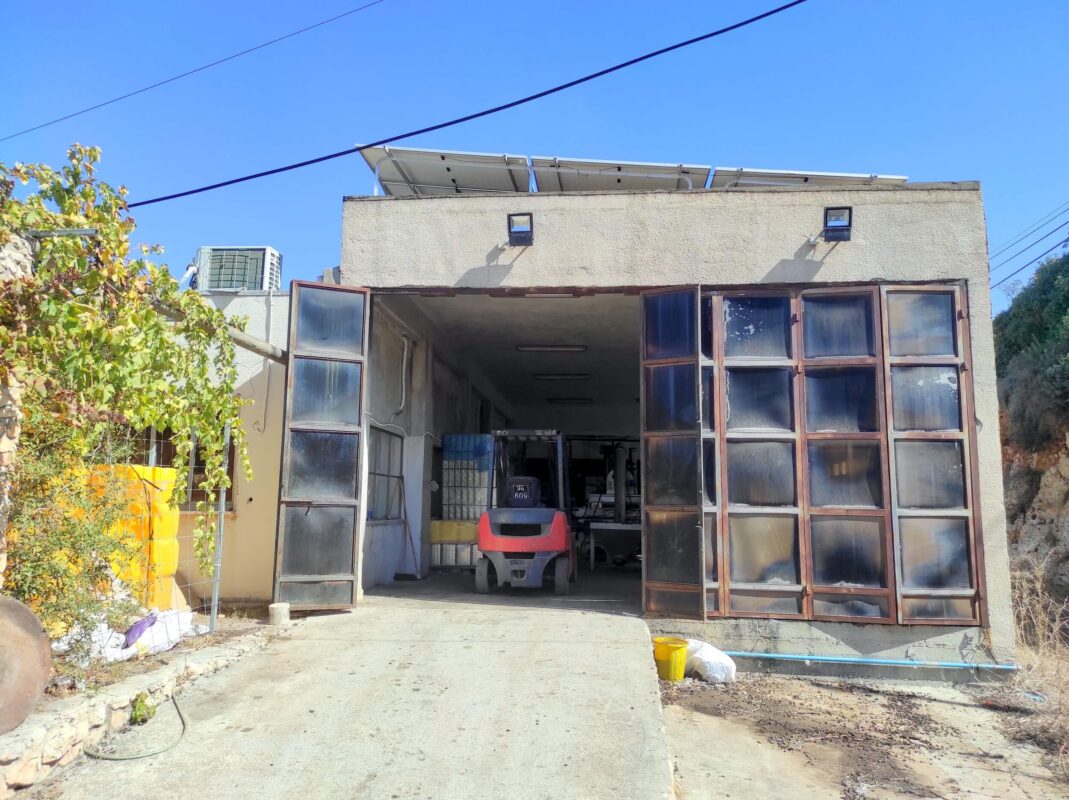 Entrance to the olive press