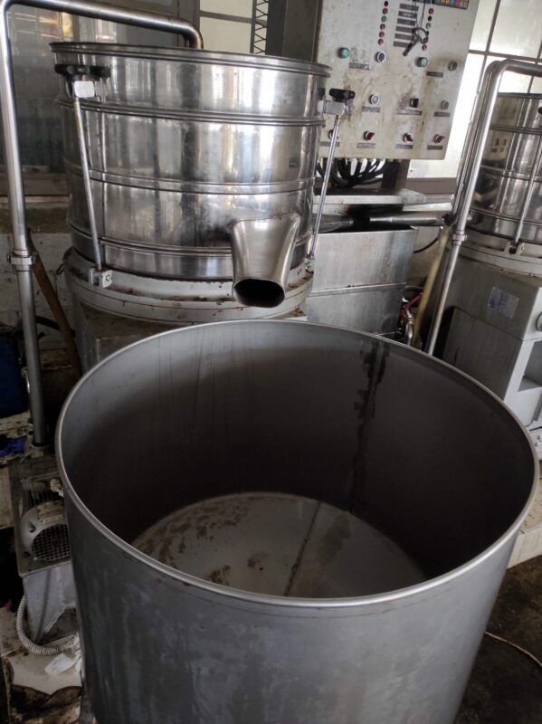 From here they fill fresh olive oil