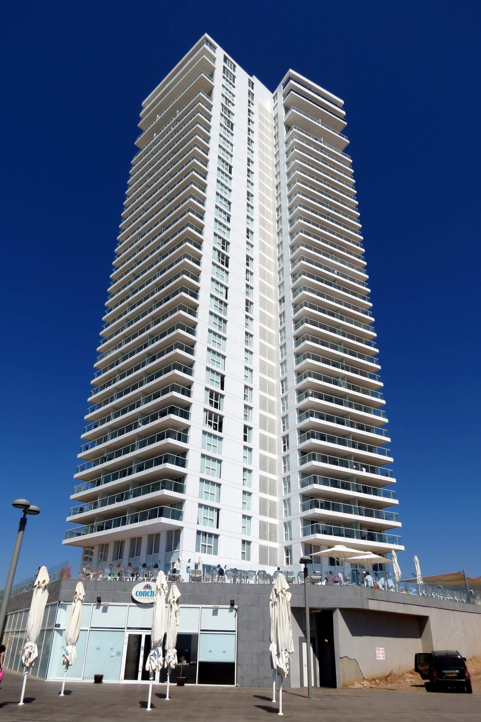 Island Hotel from Below