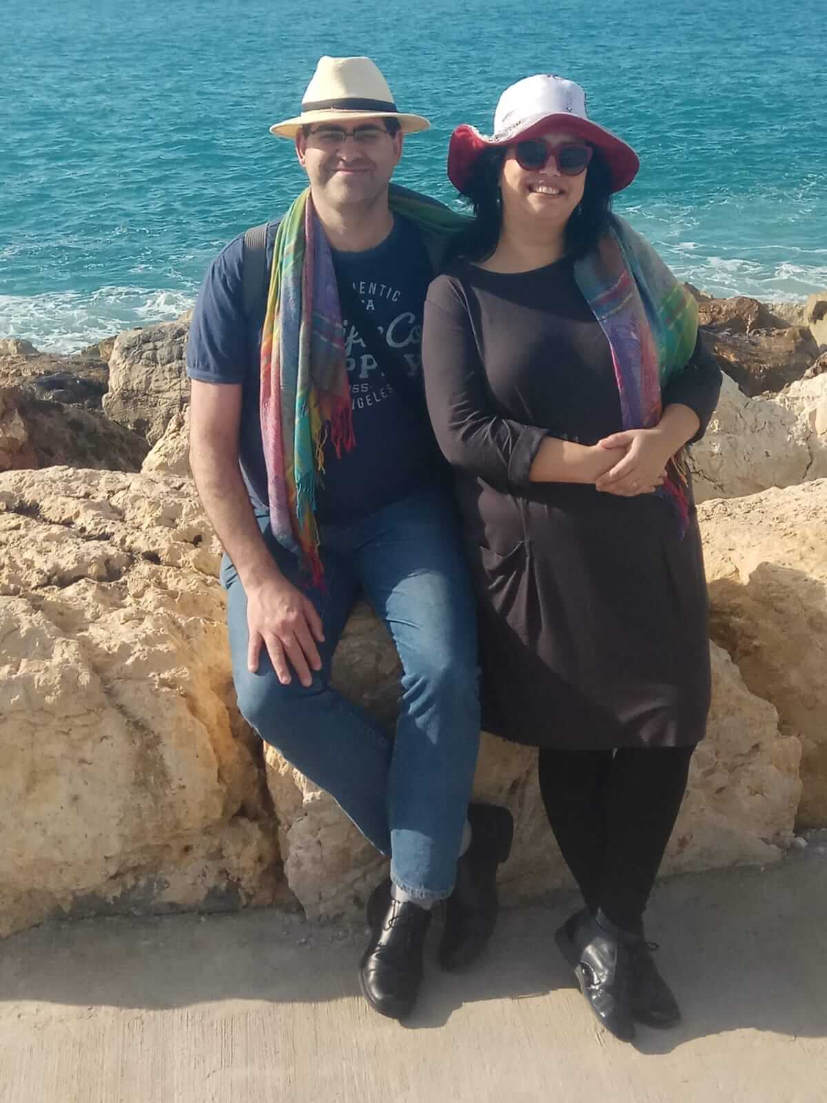 Lilach and I, photographed by Omer