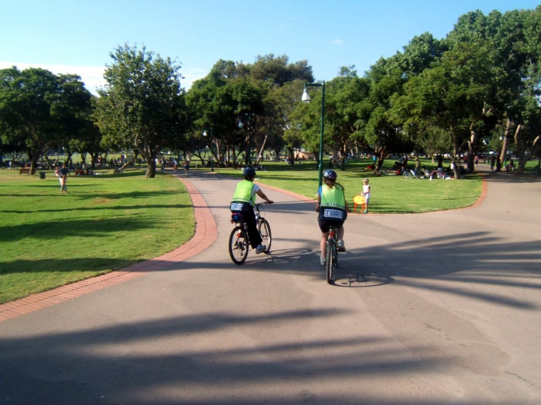 Policemen on bicycles