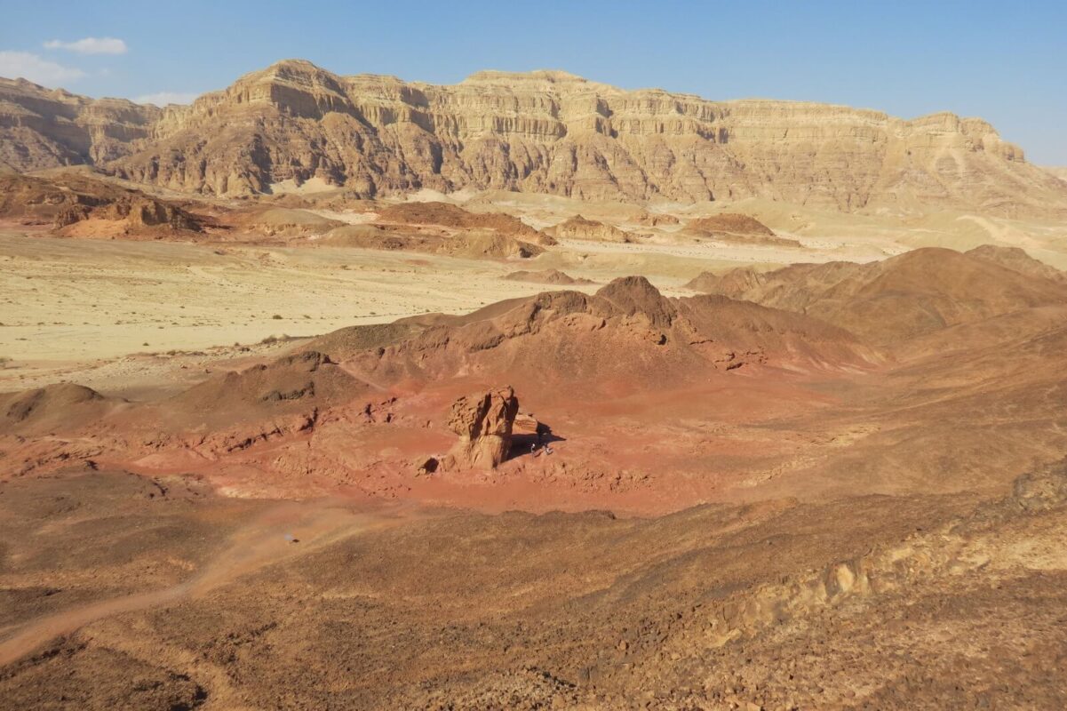 Half mushroom mountain and desert
