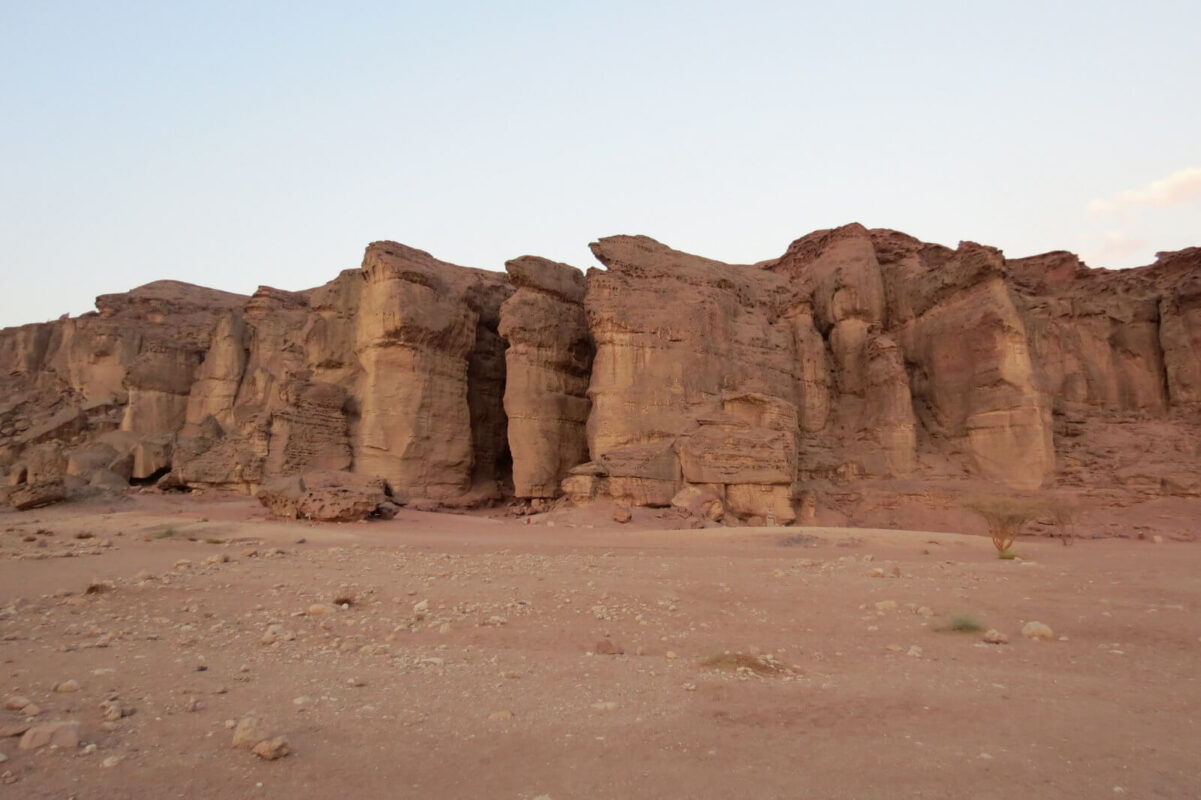 Solomon's columns from afar