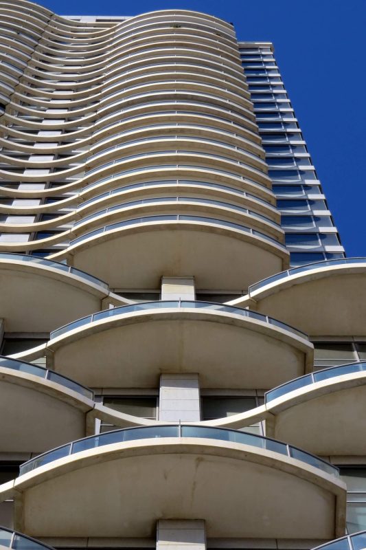 The neighboring tower