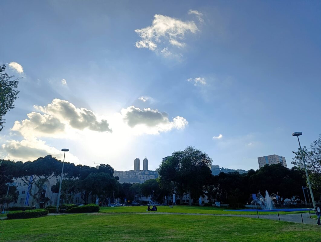 The sun set beyond the Carmel