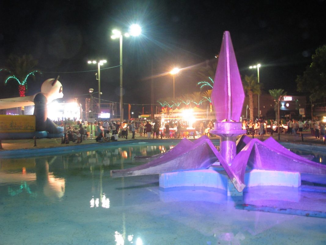 The purple water lily, and the mythological panda